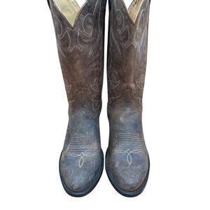 J.B. Dillon Tan Leather Cowboy Boots